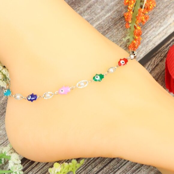 "Elegant Handmade Anklet – Delicate Jewelry for Women, MAR091502 - Picture 4 of 10